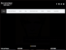 Tablet Screenshot of eccentric-music.net